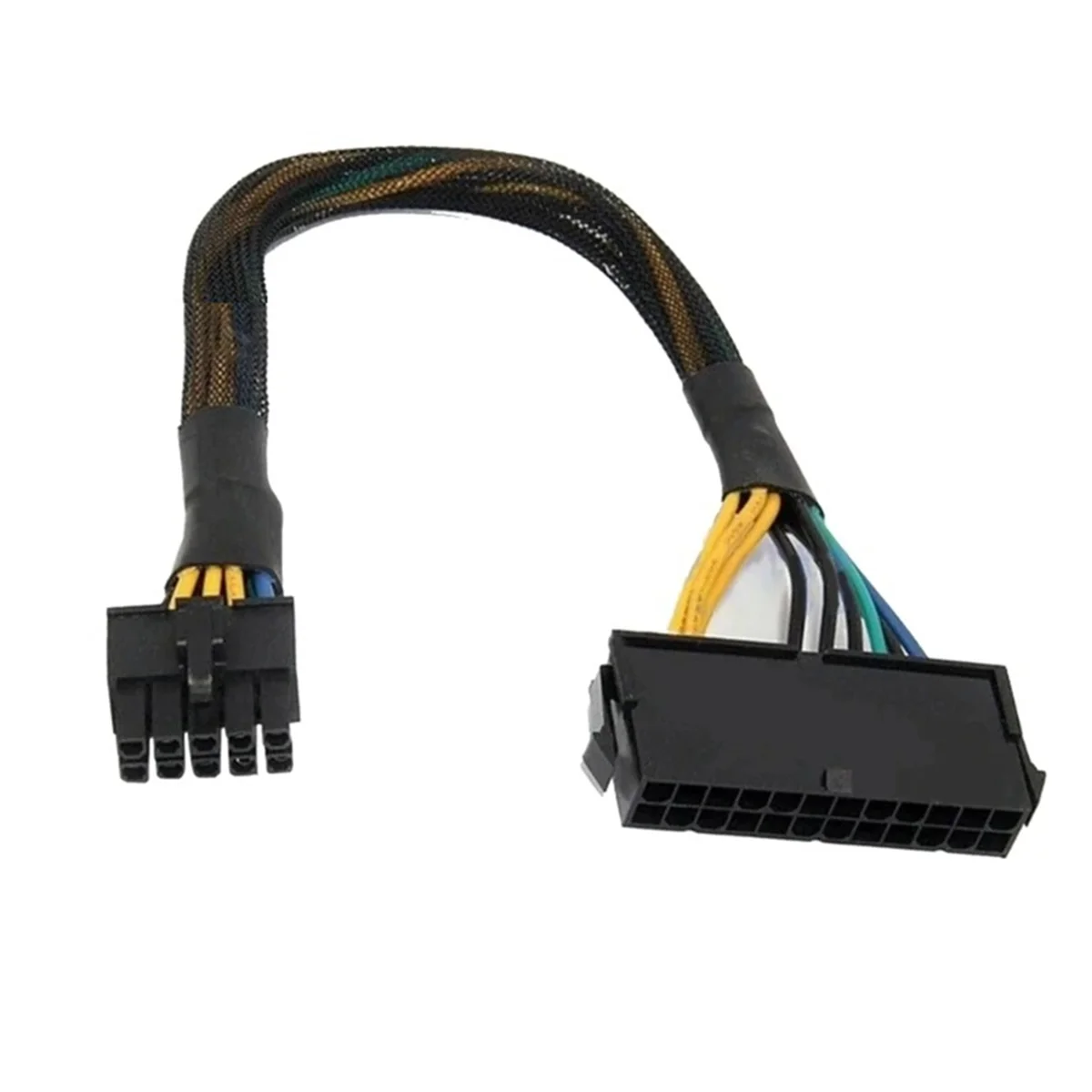 24 Pin to 10 Pin Adapter Cable ATX PSU Main Power Supply Cable Braided Sleeved Cable for Lenovo MotherboardABGI