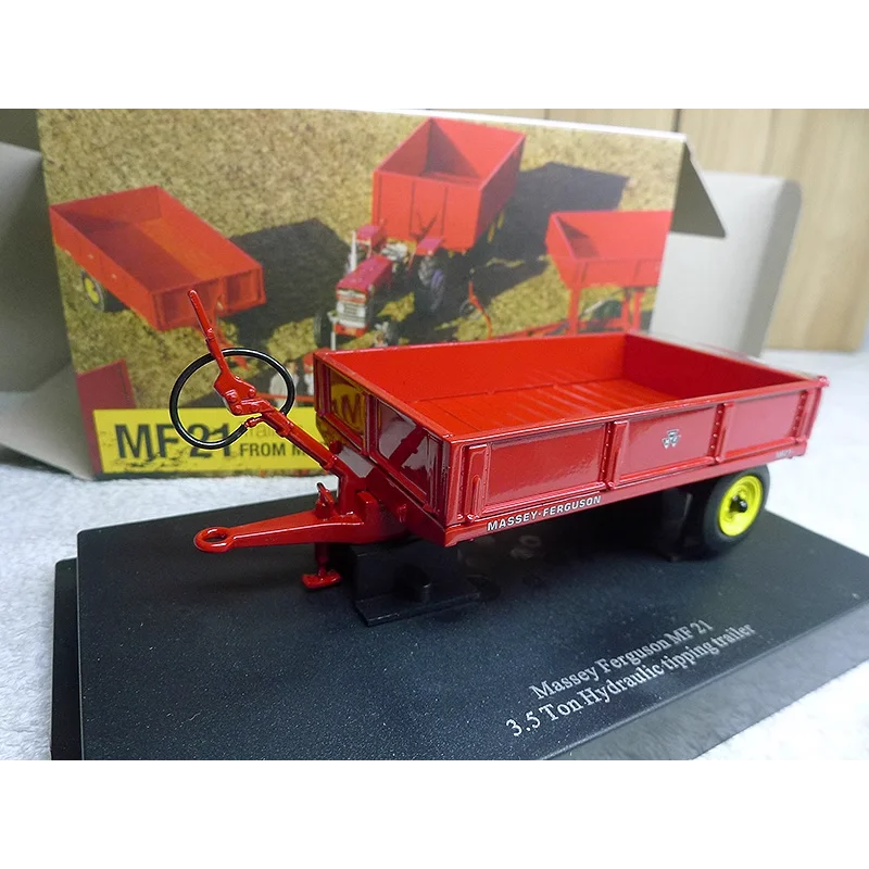 

Diecast UH 1:32 Scale MF21 3.5Ton Tipping Mese Ferguson Trailer Alloy Car Model Collectible Toy Gift Souvenir Display Ornament
