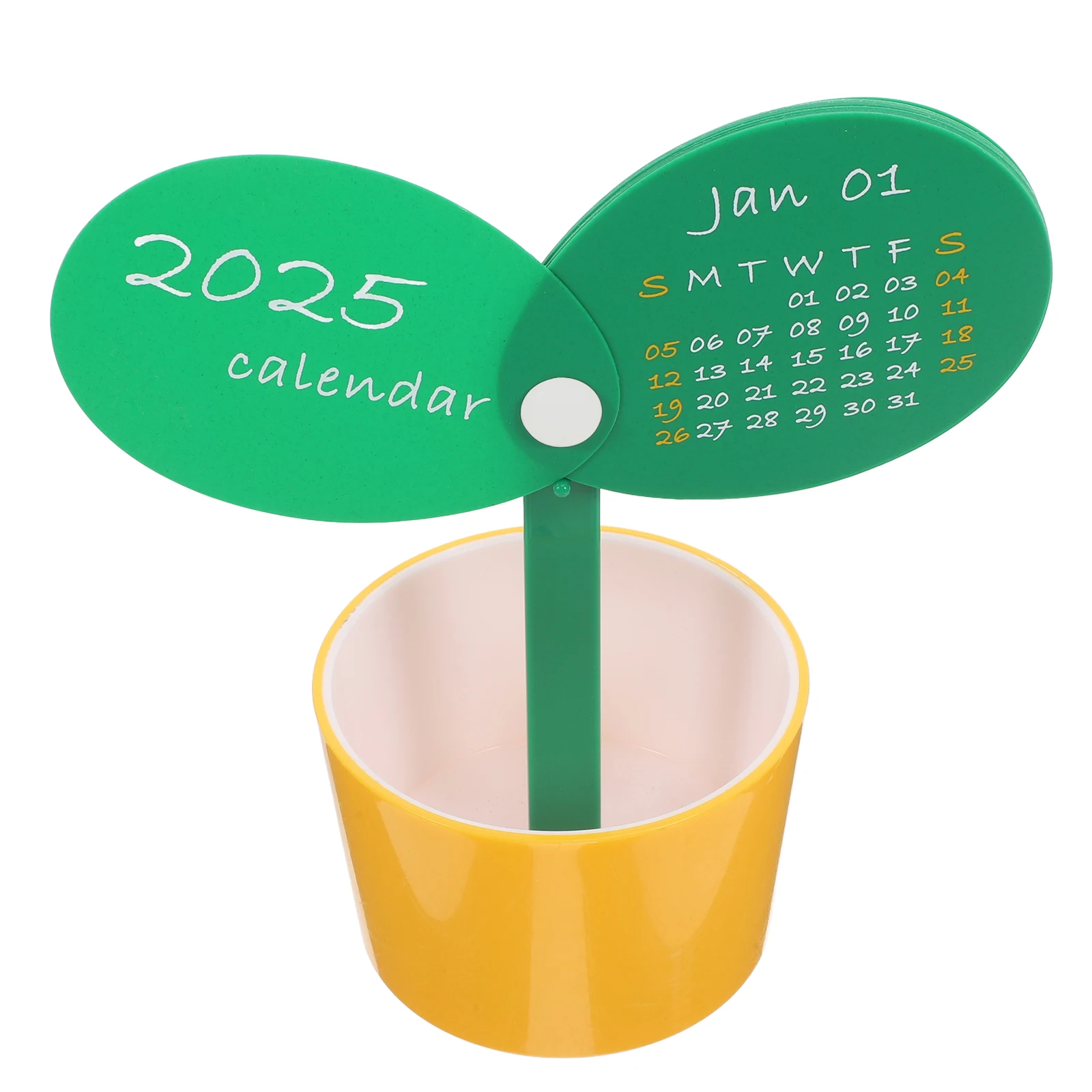 

Pen Holder Calendar Office Pencil for Desk Decorate Cup Holders Plastic Organizer