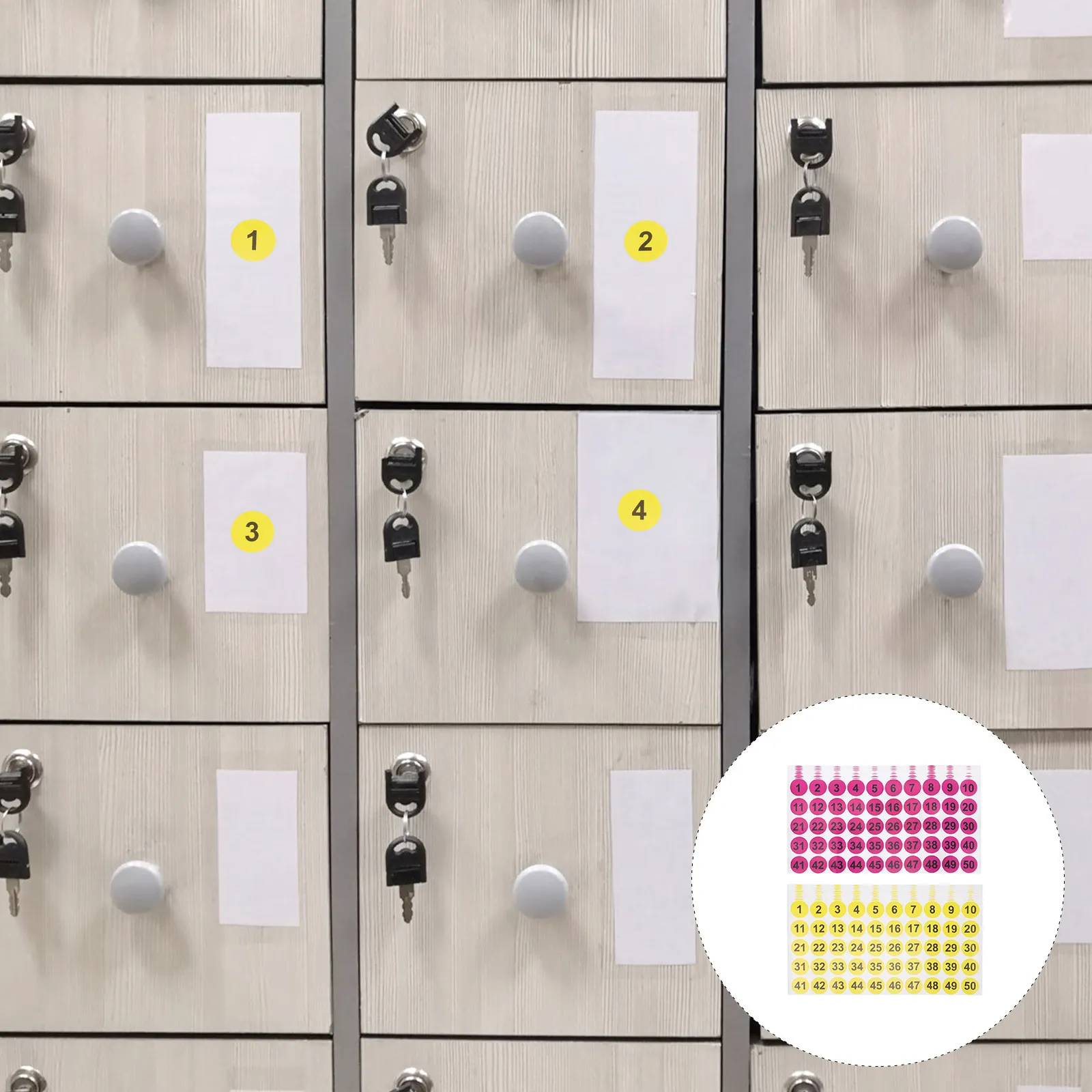 

42pcs Colorful Round Number Stickers 1-100 Self-Adhesive Labels For Home Organization Diy Craft Projects File Folders Decals