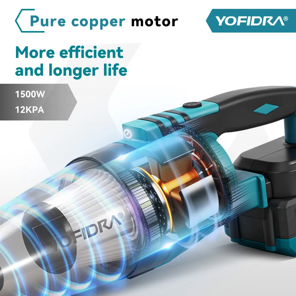 YOFIDRA 2 in 1 電動コードレス掃除機 ポータブル充電式 家庭用掃除機