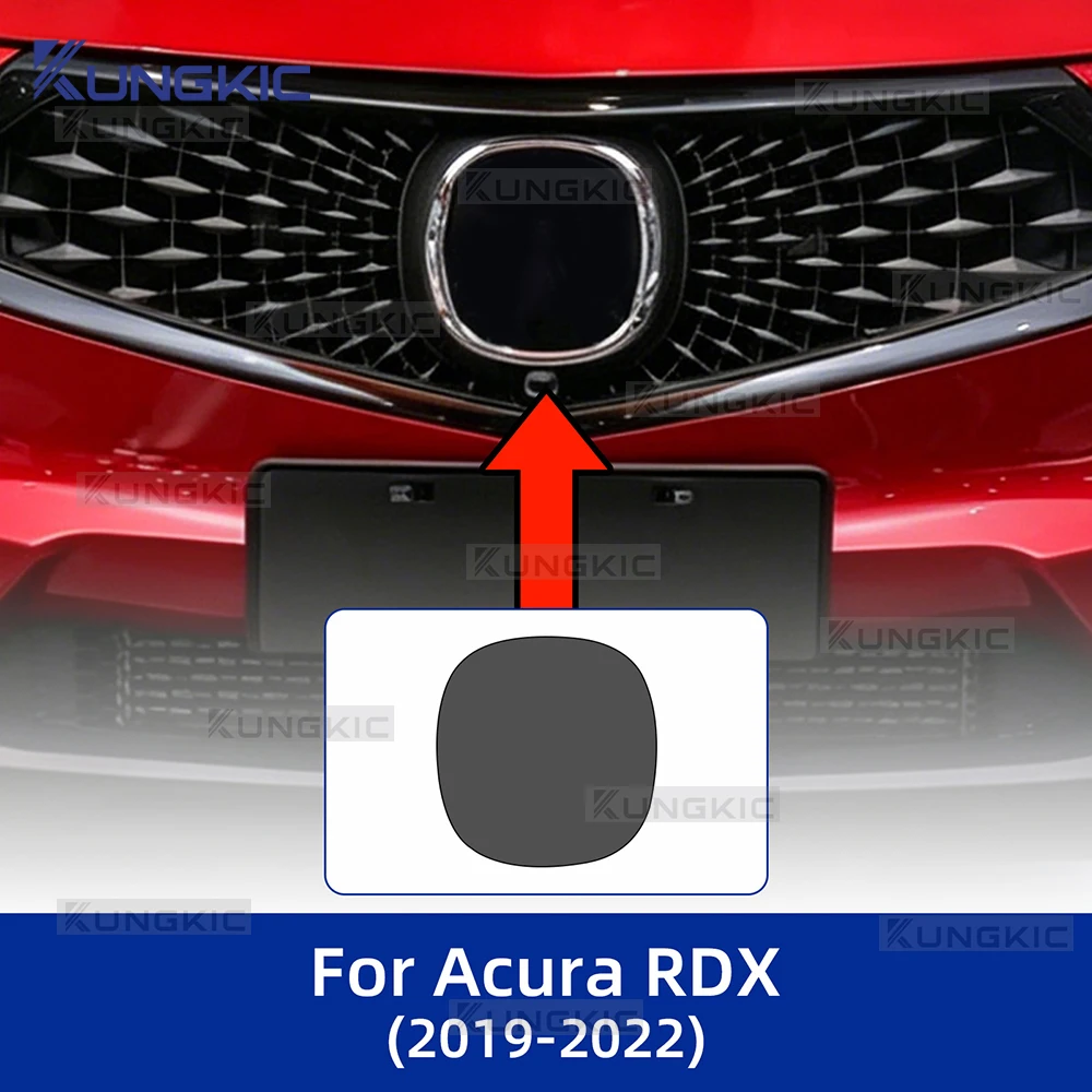 Película Protectora de TPU PPF Pre-cortada, Color Ahumado Oscuro, para el Emblema Frontal del Acura RDX 2019 2020 2021 2022, Protección Exterior Anti-rayones de 8.5mil