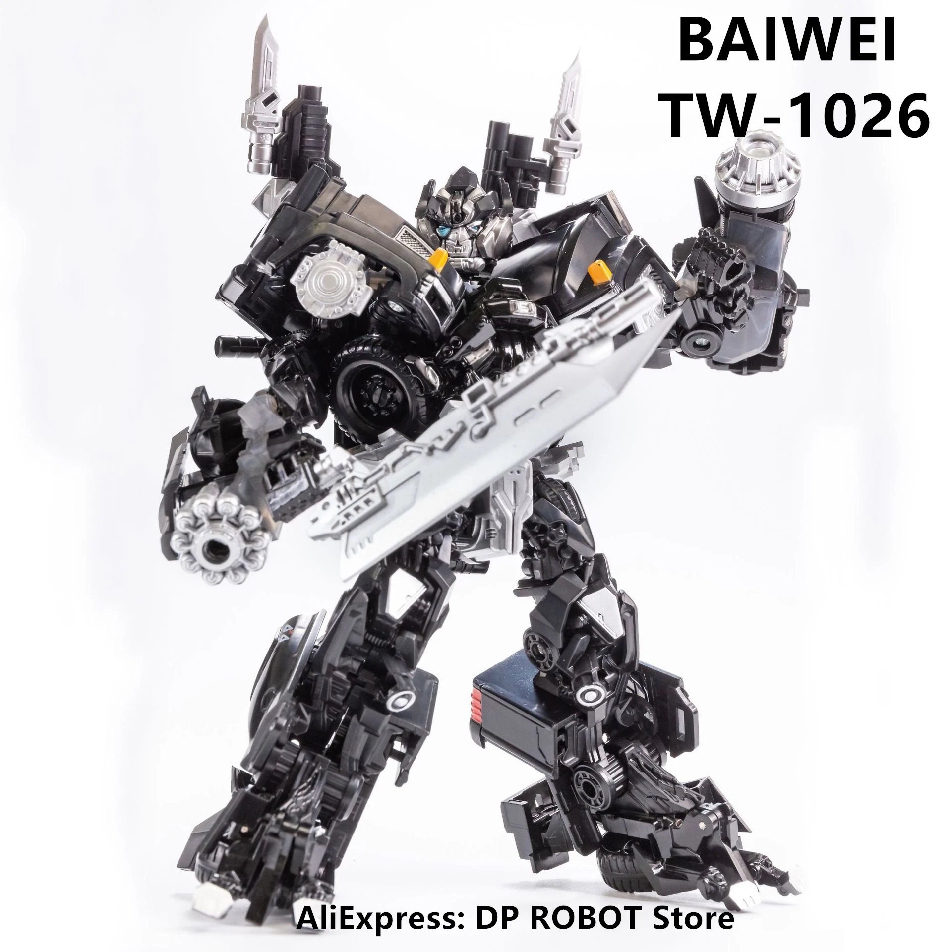 [IN STOCK] BAIWEI Transformation TW-1026 TW1026 Ironhide KO SS14 Weaponeer SS Movie Robot Action Figure