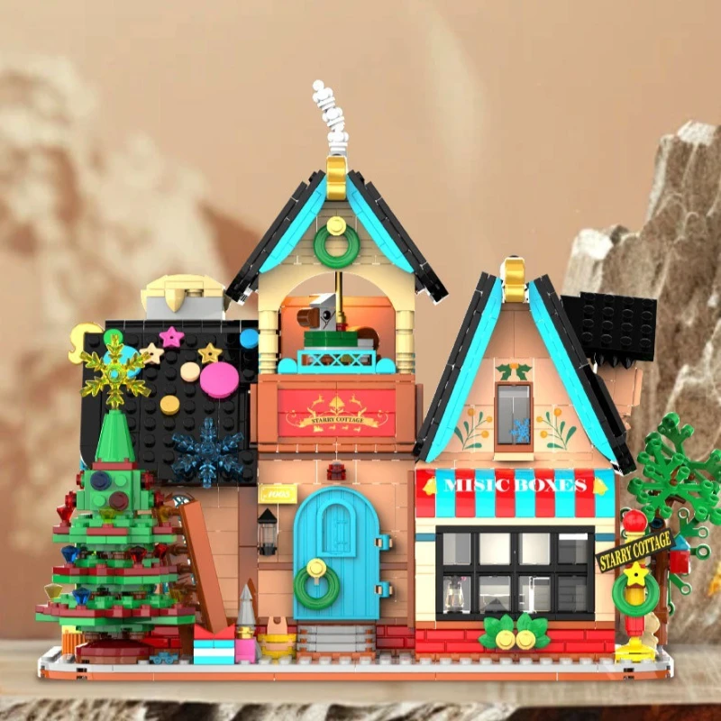 

Мини-Набор моделей здания «Звездный дом» — обучающие детские сборочные игрушечные блоки, декоративная деталь для творческой игры