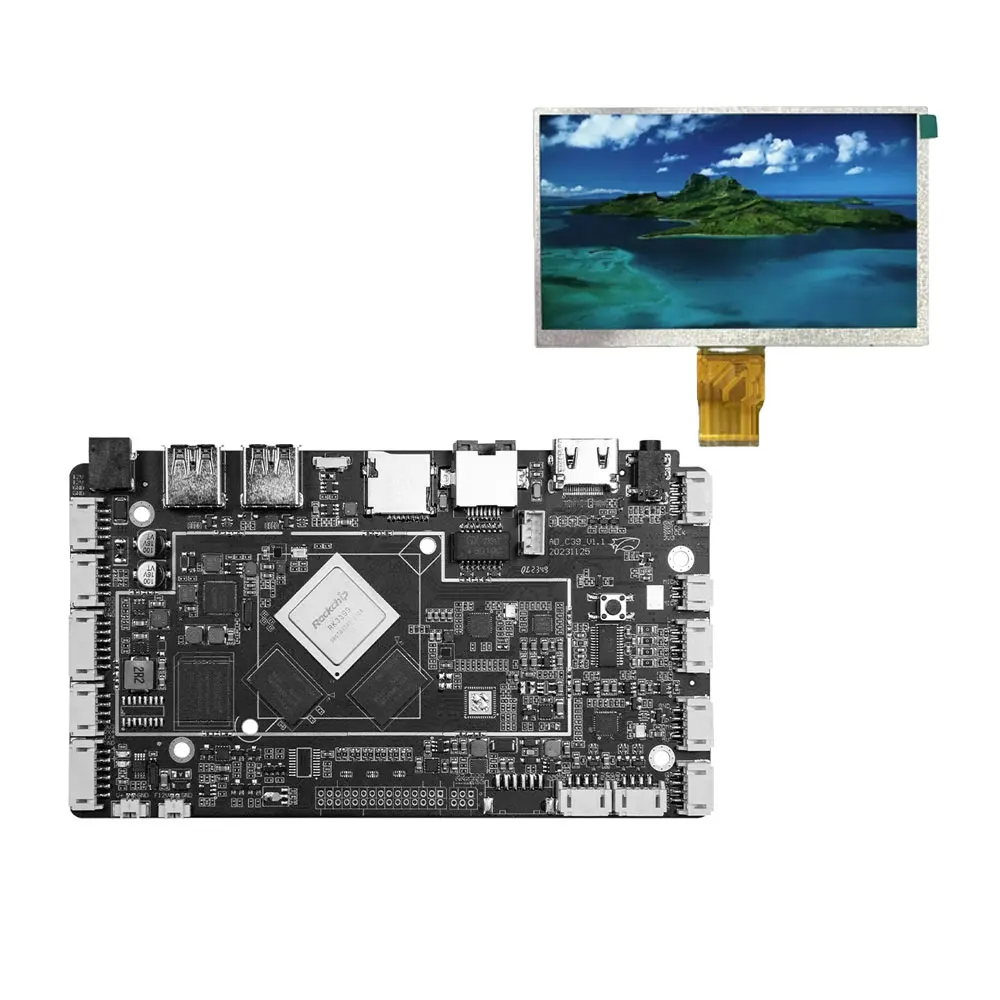 Rockchip rk3399 player media digit industrial android board for  full hd tft display 7/8/10/15.6/21/32/49/55 inch