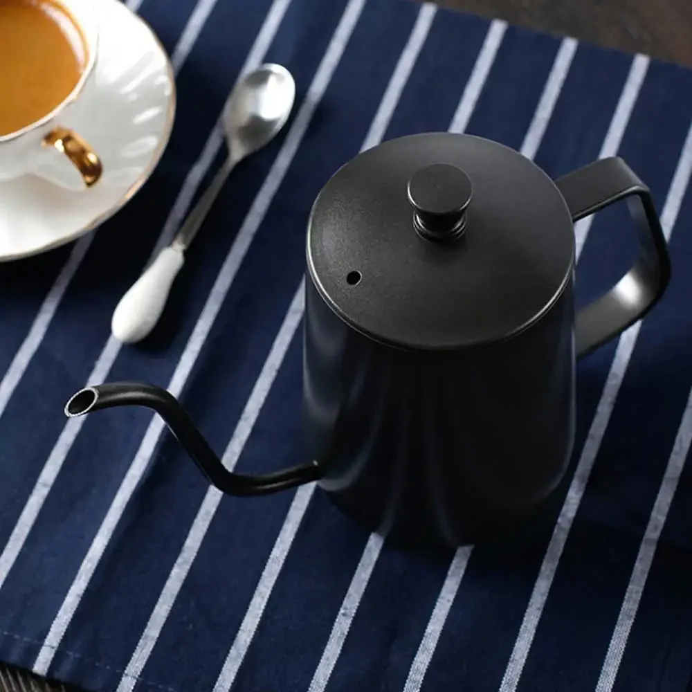 Coffee Make Pots Coffeeware Barista Moka Jug Espresso Professional Kettle Goose Spout Food Grade Stainless Steel Thin Neck Mouth