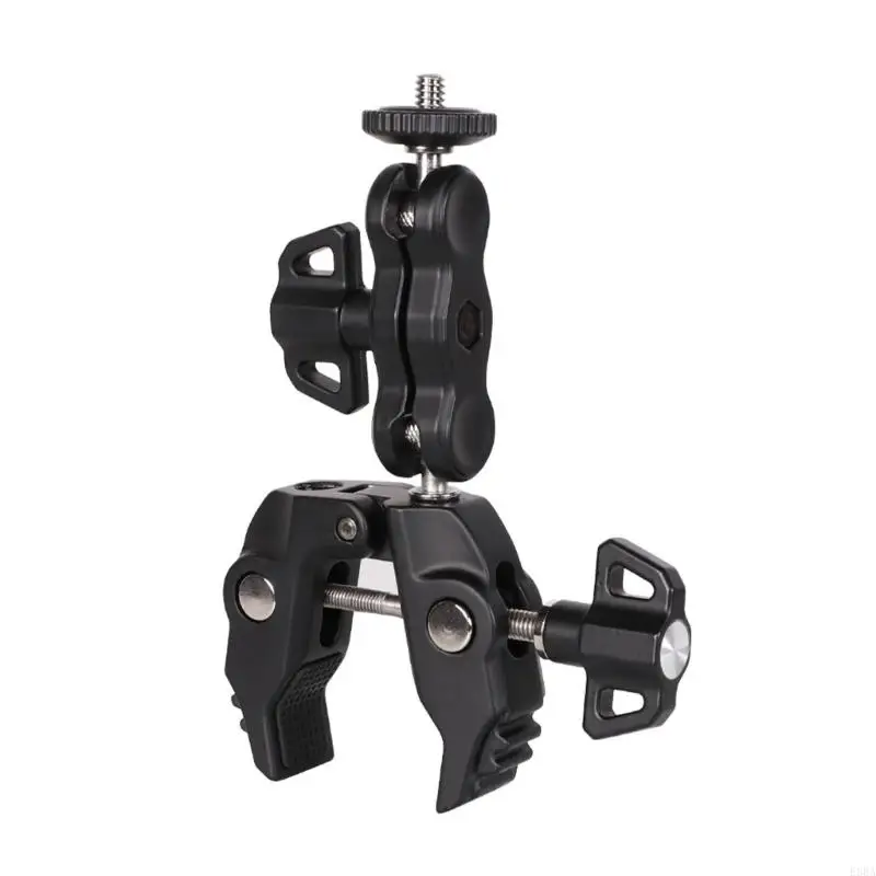 

Heavy Duty Camera Clamp With Adjustable Jaws And Silicone Protections Pad For Secure Camera And Accessory Mounting