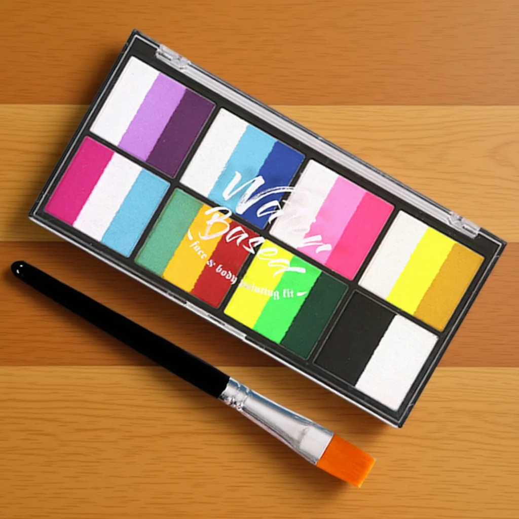 Vibrant Face Makeup Paint Set for Festival Party Decor Body Art Pigments Professional Coloring Tools Paint Supplies