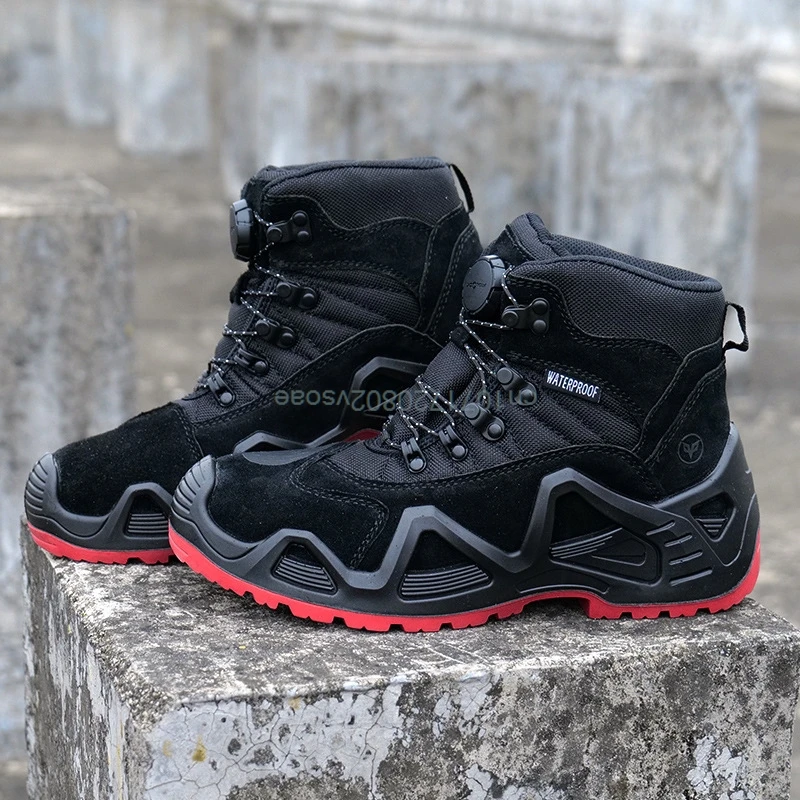 

Высокие походные военные ботинки, мужские мотоциклетные ботинки, мужская и женская армейская обувь для пустыни, охотничьи ботильоны, сохраняющая тепло рабочая обувь