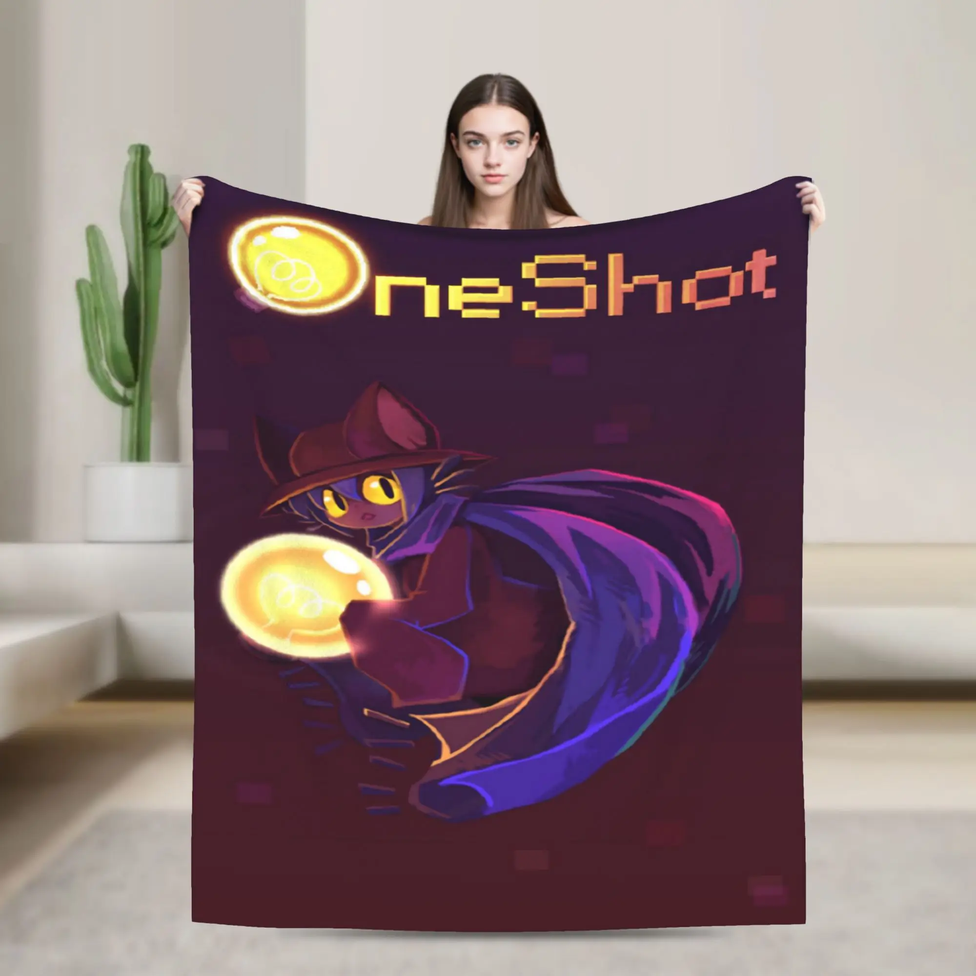 OneShots Niko Blanket Multi-size Warm Cozy Fluffy  Throw Blankets for Couch Sofa and Bed