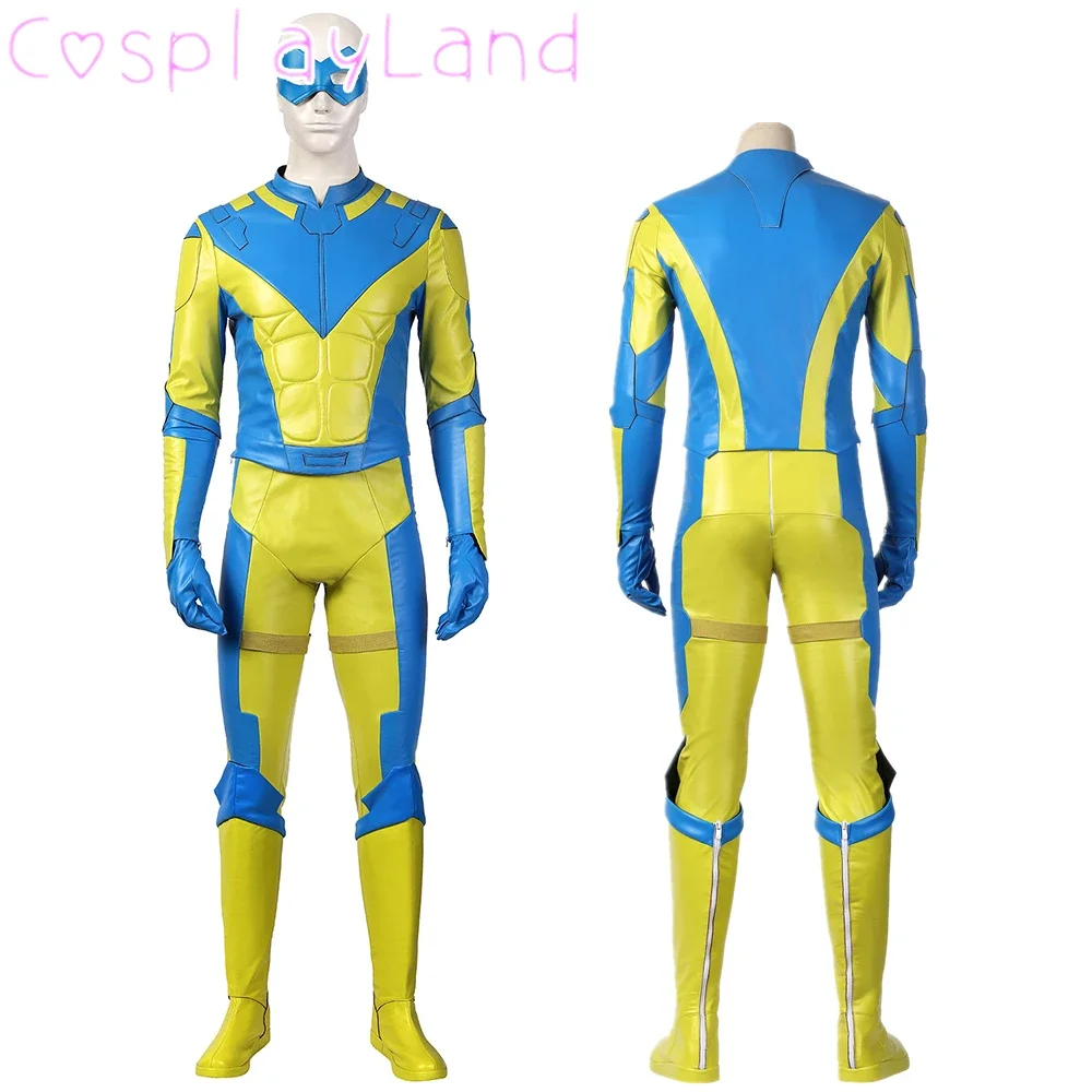 

Javelin Cosplay Costume Fancy Adult Men Halloween Carnival Armor Joker Suit Gunter Braun Outfit Top Pants Gloves Mask Boots