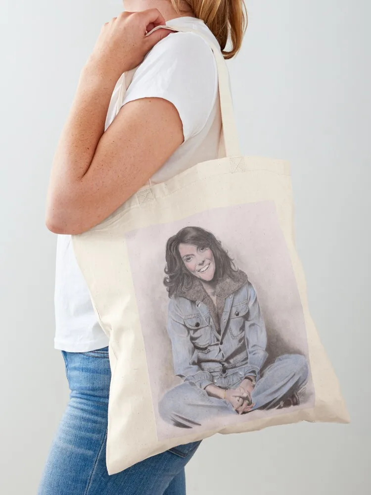 Karen Carpenter Tinted Graphite Drawing Tote Bag Handbags women Women's bag Canvas Tote Bag