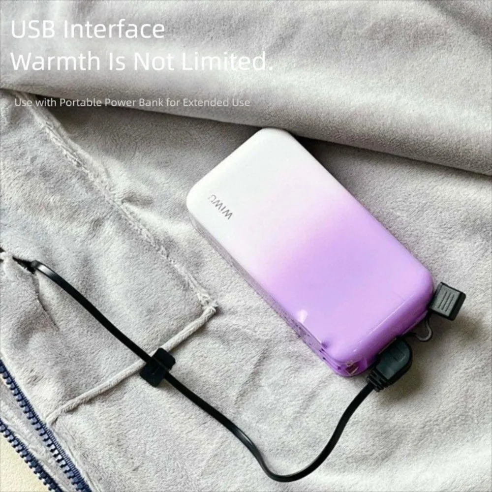 

Носимое одеяло с электрическим подогревом USB, моющееся портативное согревающееся шаль, 3 уровня нагрева, одеяло с подогревом для офиса/дома/кемпинга