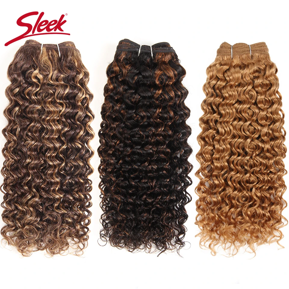 Sleek Brazilian Nature Dream Curl P4/27 P1B/30 Ombre T1B/30 1B/Pink Red 99J Double Drawn Remy Human Hair Weave Bundles