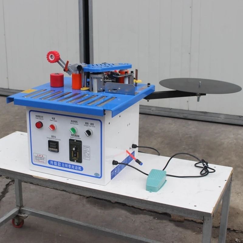 

manual curve round edge banding machine portable edge bander for straight and curve edge