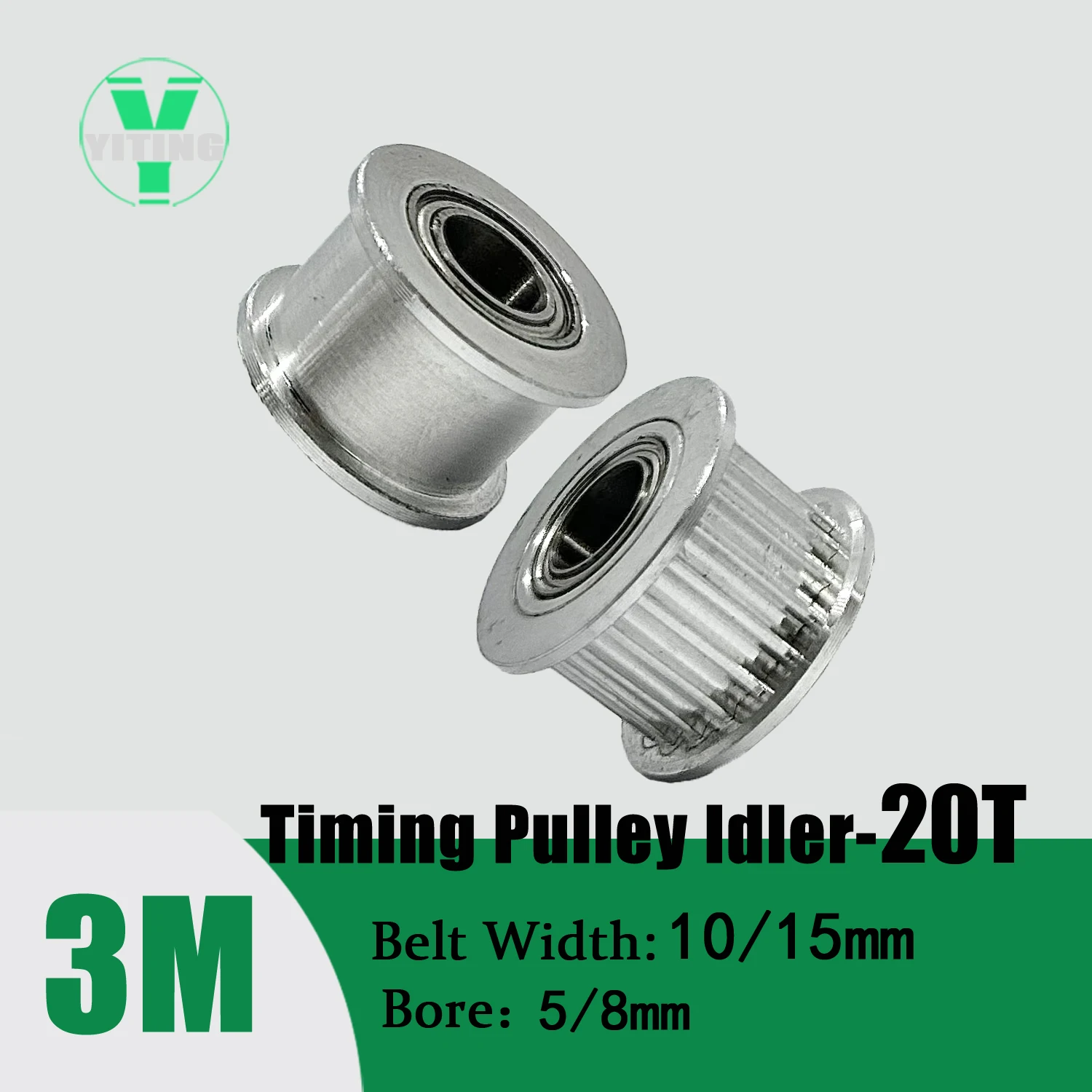 

HTD3M Timing Pulley 20teeth 3M Idler Gear with Bearing Belt Width 10/15mm Bore 5/8mm 20T 3M wheel 20 Teeth Pitch 3mm Belt Pulley