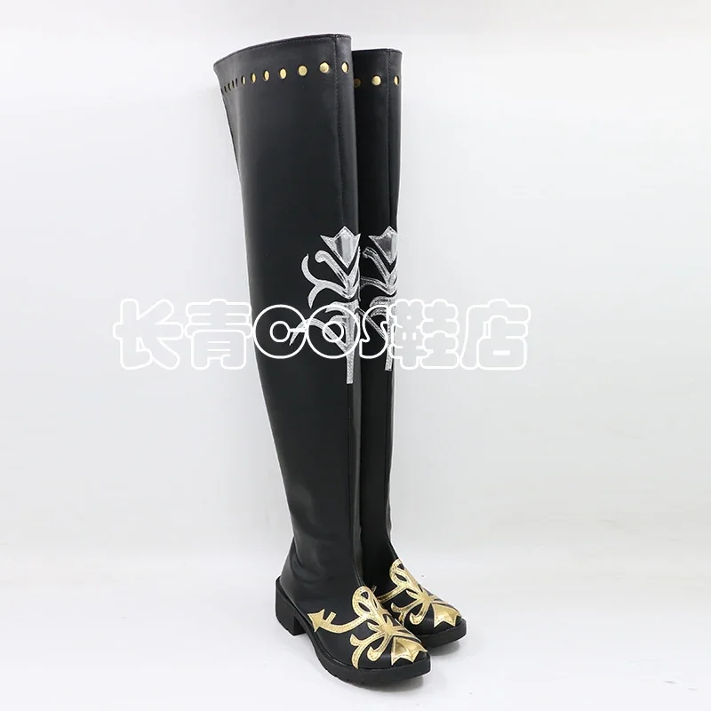 Anime Ciel Phantomhive Black Butler Cosplay Chaussures pour hommes, Comic Halloween Carnival Cosplay Costume Prop, Bottes Cos