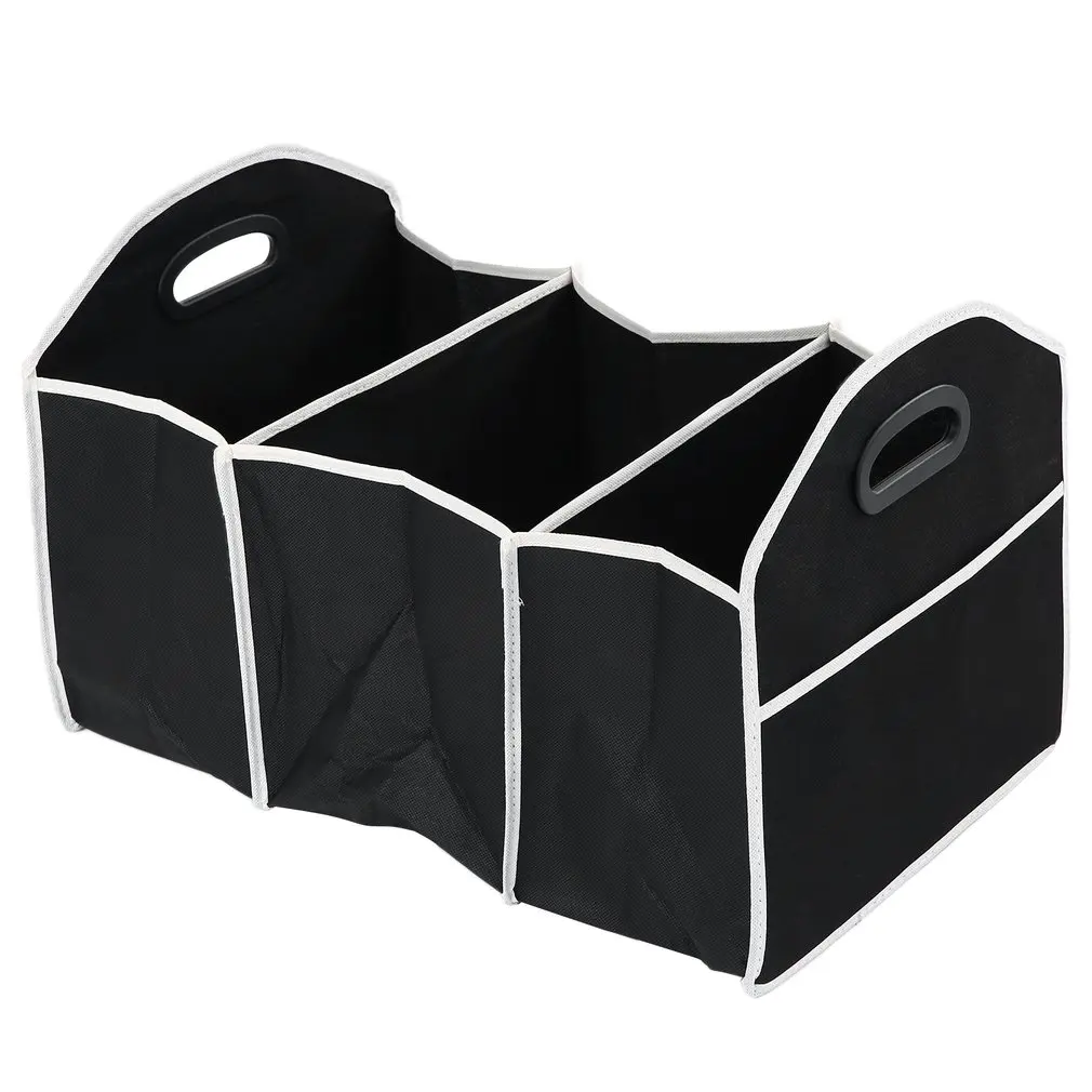 Folding Collapsible Sturdy Robust Car Storage Box Car Boot Organiser Shopping Tidy Collapsible Space Saving Storage Box