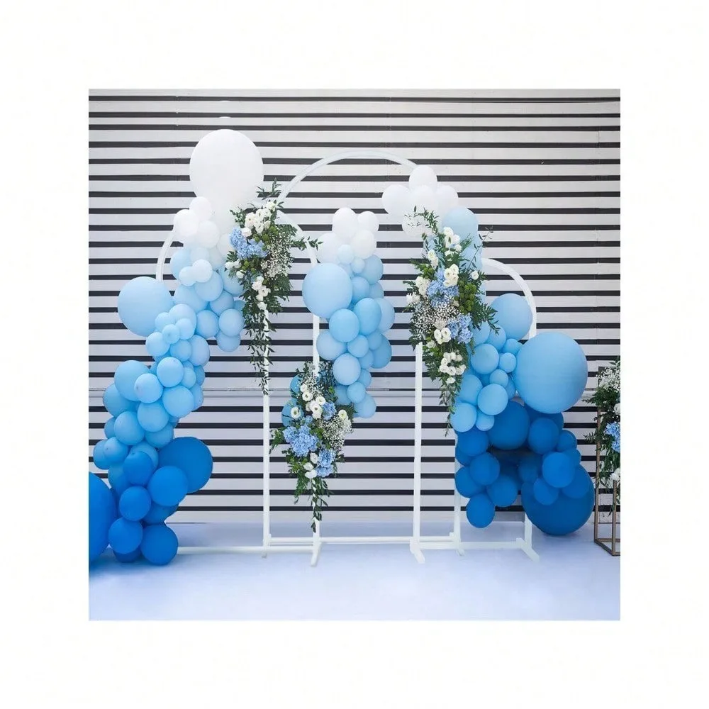 3x Metal Wedding Arch Backdrop Stand Frame for Ceremony, Bridal, Birthday Party