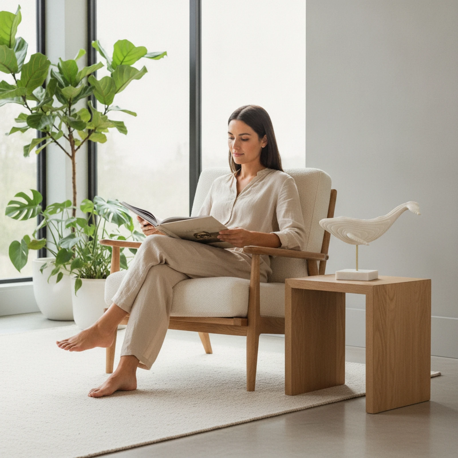

Cetacean Sculpture Minimalist Cetacean Statue with Stand Long-Lasting Nordic for Art Collectors, Living Room, Office