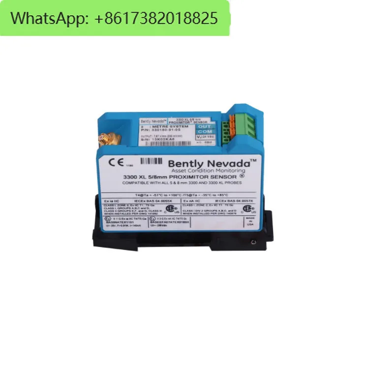 Sensor de proximidad Bentley Nevada 3300XL 11mm con sonda de cable de extensión