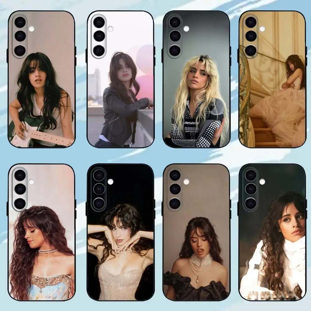

C-Camila Singer Cabello Black Shell Phone Case For Samsung Galaxy A73,A72,A71,A70,A53,A52,A51,Others Soft Black Shell