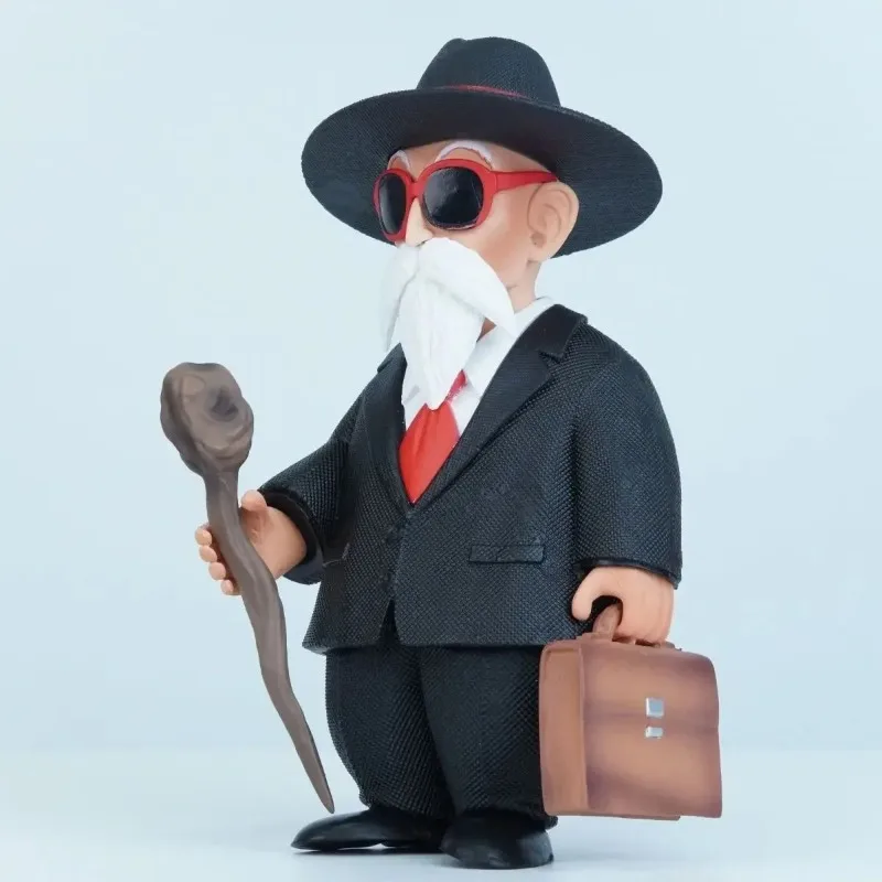 16cm 드래곤 볼 GK 근육 강화 거북이 요정 애니메이션 모델 자동차 데스크탑 장식 선글라스가있는 주변 피규어 상자