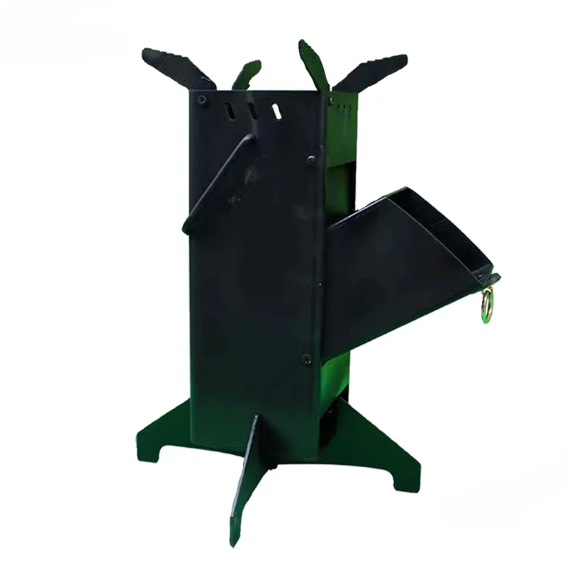 Modern Foldable Chimeneas Portable Fire Wood Heater Simple Outdoor Picnic Camping Stove Rocket Fire Stove for Barbecue Equipment