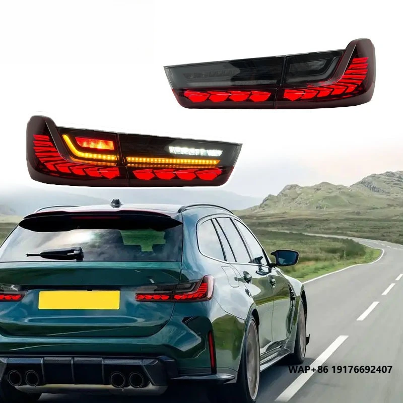 

SJC New Upgrade Taillight forBMW 3 Series G81 GTS Style OLED Auto Parts LED Brake Light Dragon Scale Rear Lamp Plug and Play