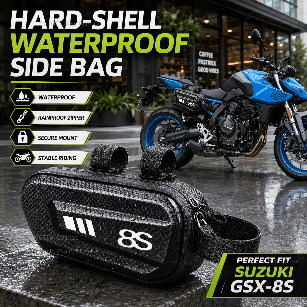 

Motorcycle Side Bag Personalized Logo Waterproof Hard Shell Saddlebag For For SUZUKI GSX-8S GSX8S GSX 8S 2023 All Years Side