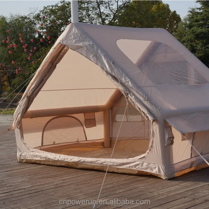 

XMSJ 300D Oxford Waterproof UV-Resistant Four-Season 3-4 Person Air Tent Outdoor Lightweight Portable Luxury Inflatable Camping