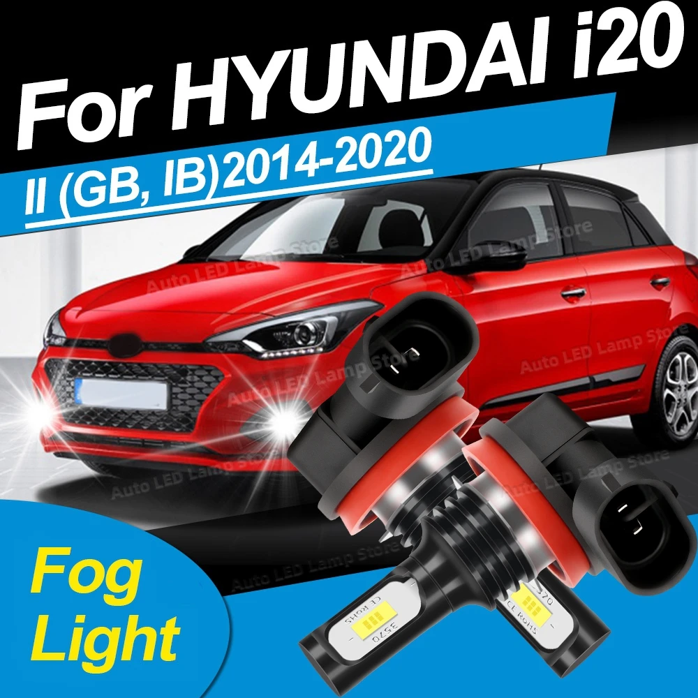 

Для HYUNDAI i20 II GB IB 2014 2015 2016 2017 2018 2019 2020 светодиодная лампа автомобиля передняя противотуманная фара 20000LM ультра яркие лампы