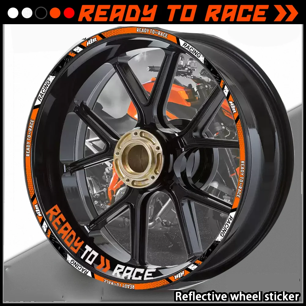 

For KTM Duke 17 Wheel Stickers Motorcycle accessories Racing Rim DecalRC Super R 125 200 250 390 690 790 890 990 1190 1290 2024