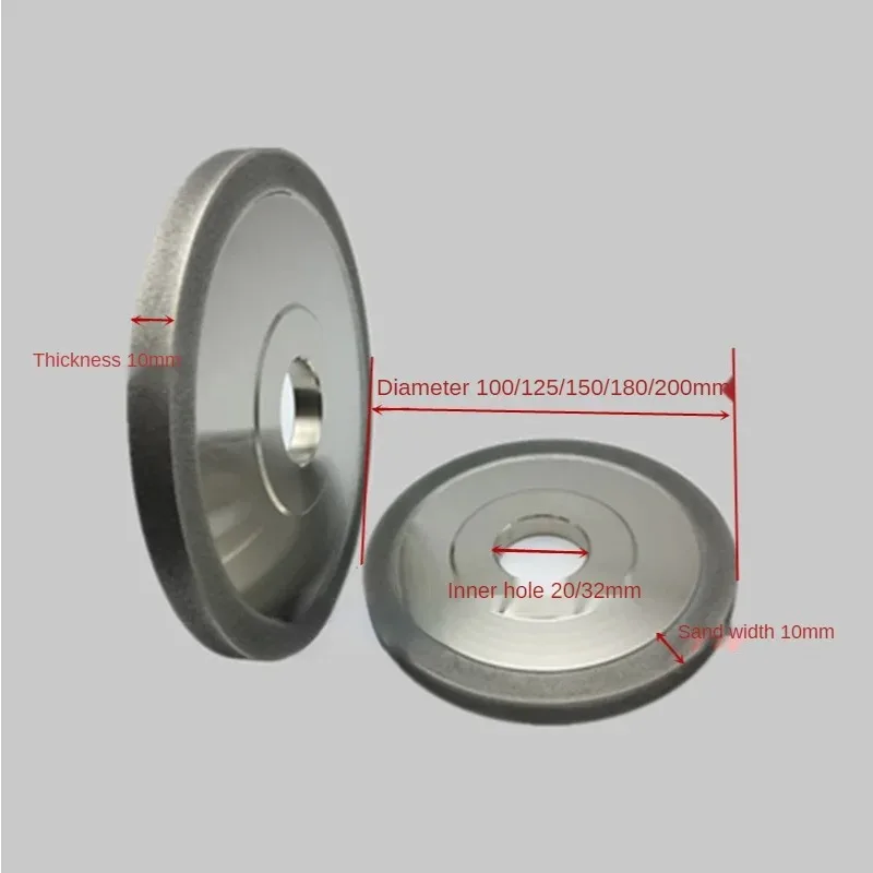 SDC Grinding Wheel 150 320 Grit for Knife Sharpener Milling Cutter Grinder Tool Parallel  Electroplated Diamond Grinding Wheel