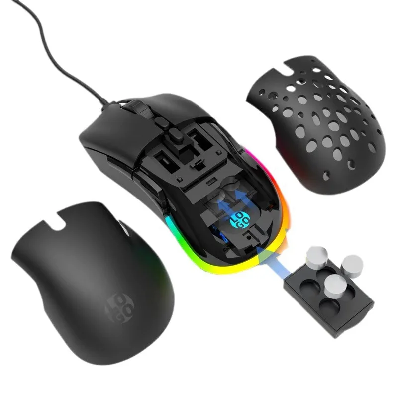 

Hole USB Wired Mouse Gaming Macro Mouse Ergonomic Wireless Mouse Desktop Computer