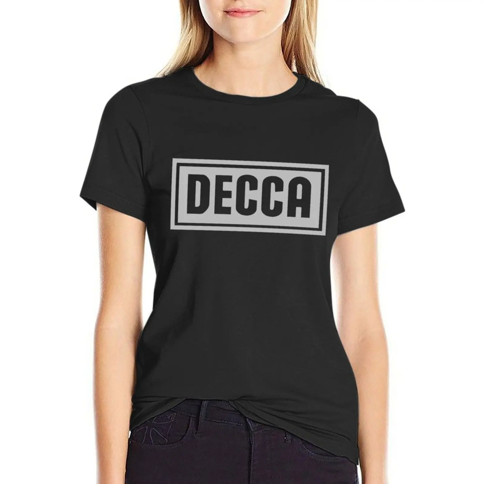 Decca Record Label T-Shirt female graphics funny kawaii clothes Womens graphic t shirts