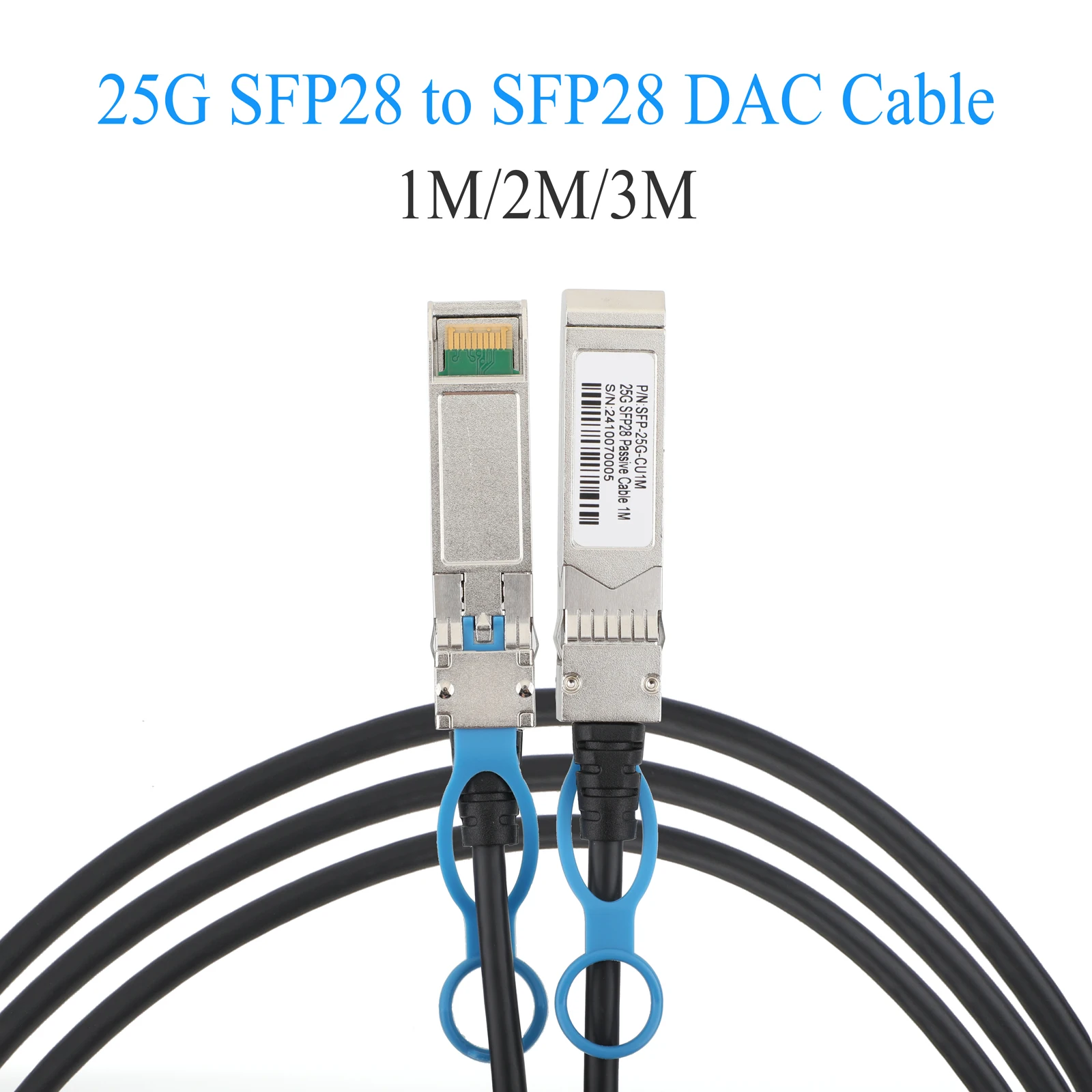 

1 шт. 25G SFP28 DAC медный кабель 1 м/2 м/3 м высокая скорость ​ ​ Оптоволоконный кабель для коммутатора Cisco Mikrotik Ethernet