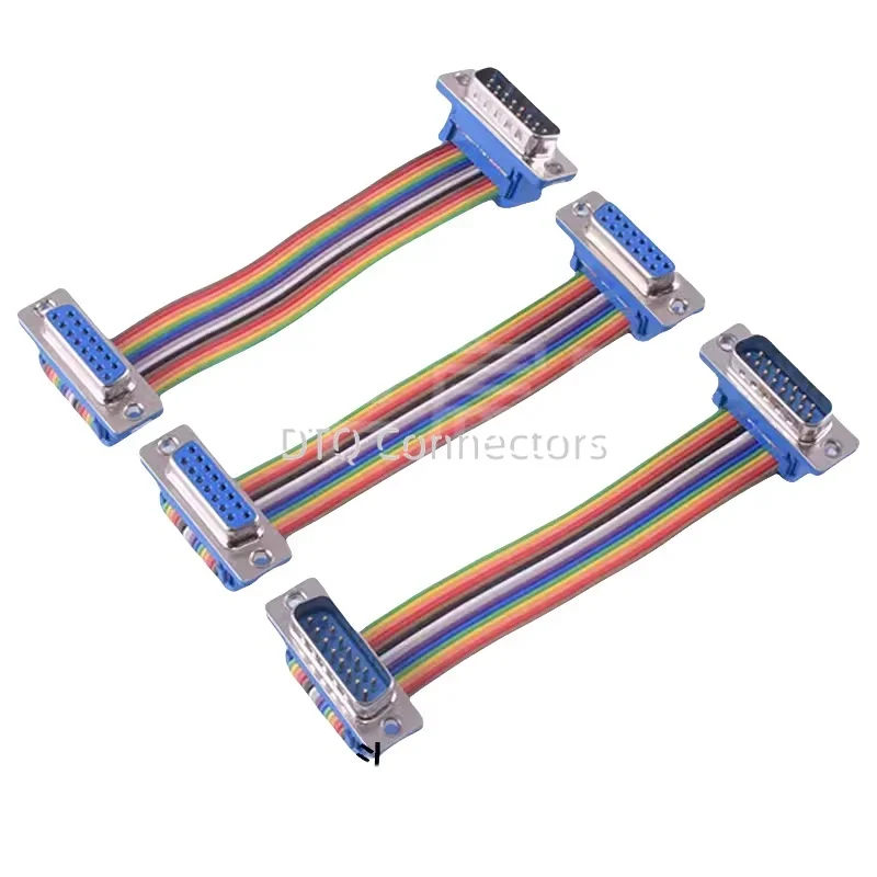 1pcs D-SUB DIDC 9 15 25 37Pin DB9 DB15 DB25 DB37 Male Female Cable D-SUD serial port connector adapter RS232 COM Extension Cable