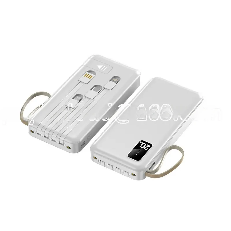 Power Bank Cable Power Bank 20000 MA Large Capacity Gift Portable Fast Charging Mobile Power