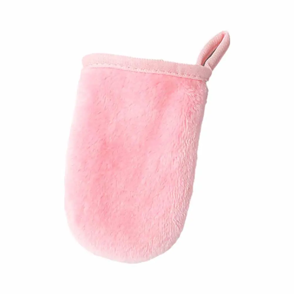 1PCS Makeup Remover Cleansing Gloves Reusable Microfiber Care Cosmetic Beauty Puff Towel Tool Makeup Face Y0I3