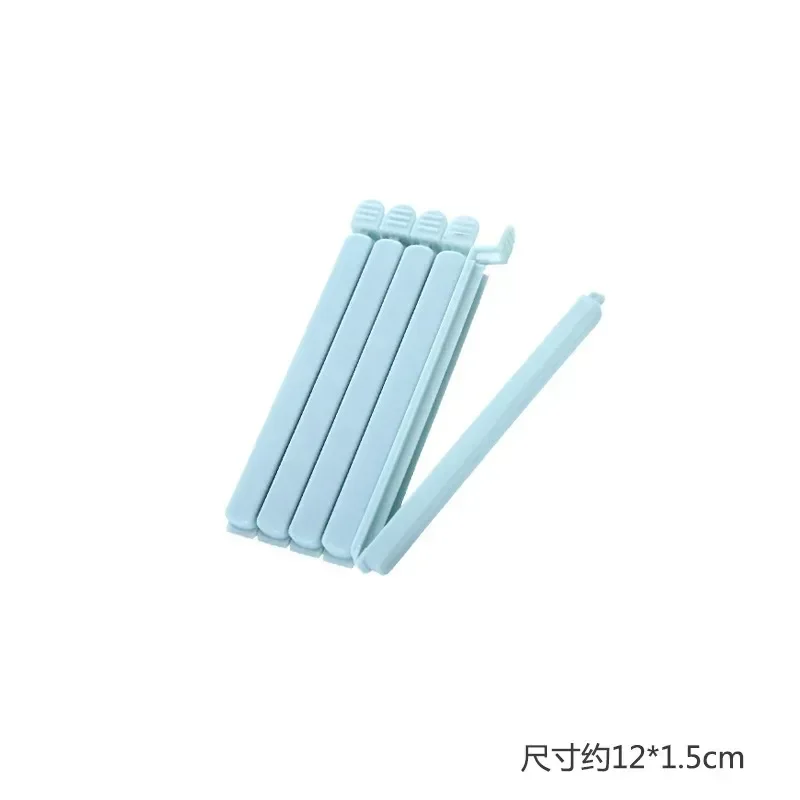 10 قطعة مقاطع حقيبة الغذاء وجبة خفيفة ختم Clip12/15.5 سنتيمتر المحمولة المطبخ تخزين اكسسوارات أداة مشبك مرن حزمة حقيبة المشبك 2025 #6