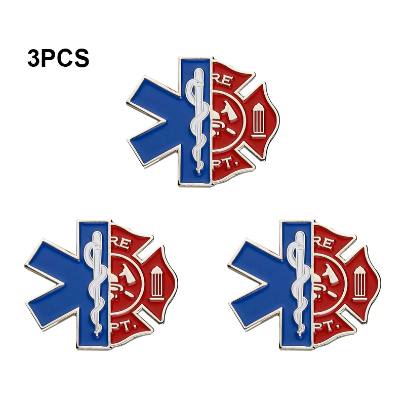 1-3-5-10-50-100pcs Emergency Medical Technician Badge Brooch Natinal Lapel Pins Flag Lapel Pins Country Flag Badge