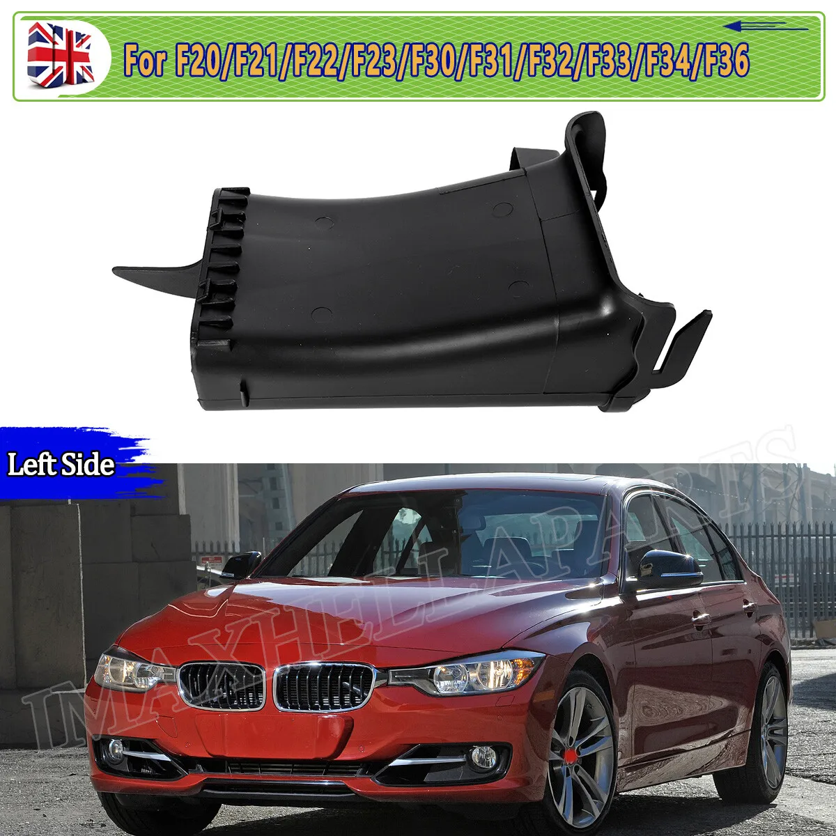 Air Intake Duct For BMW 1 2 3 4 Series F20 F21 F30 F31 F36 Induction Intake Pipeline Black Intake Pipe Car Air Enter Device