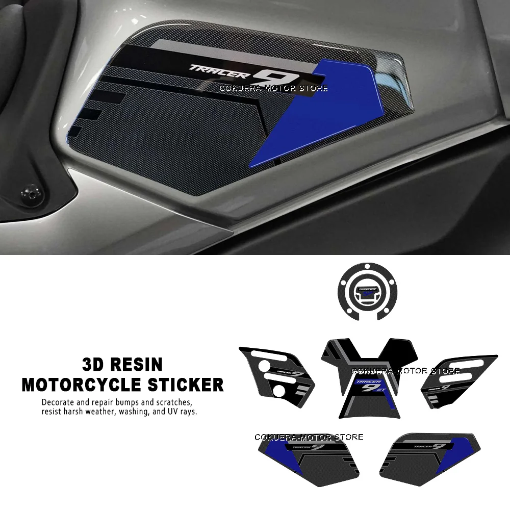 For Yamaha TRACER 9 GT Tracer 9 2021 Motorcycle Accessories 3D Epoxy Resin Protective Sticker Kit