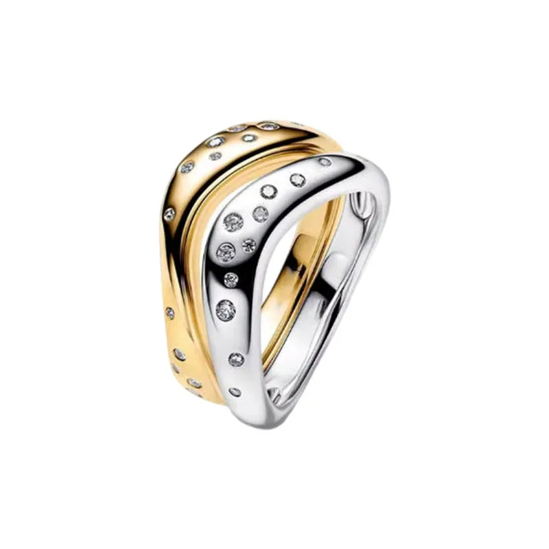 2026 Summer New 925 Silver Ocean Wave Ring Flower Love Women's Ring Fashion DIY Jewelry Gift - view 6