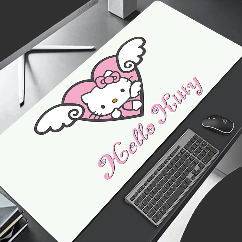 

Kawaii Anime Mouse Pad Cute Girl Gabinete Gamer Computer Desk Mat Keyboard Pad Gaming Hello Kitty Accessories Exquisite Mousepad
