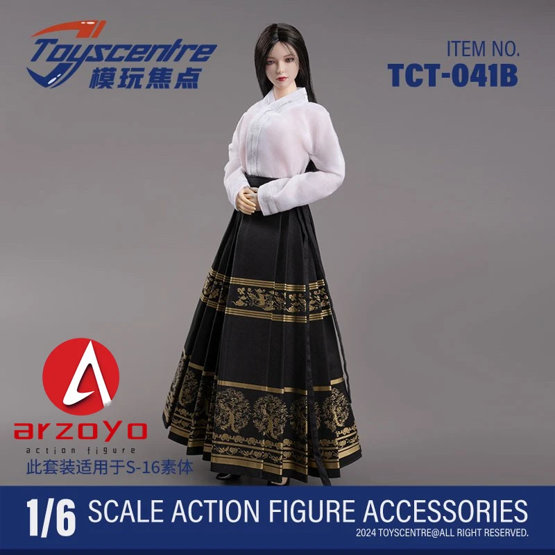 Toyscentre TCT-041 1/6 Scale Female Horse-face Skirt Chinese Style Clothes Model Fit 12'' TBL S16A Soldier Action Figure Body