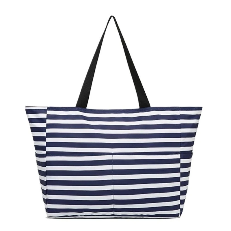 

Travel Bag for Women Waterproof Fitness Bag Beach Bag Training Bag Stripe Handbag Sport Bag
