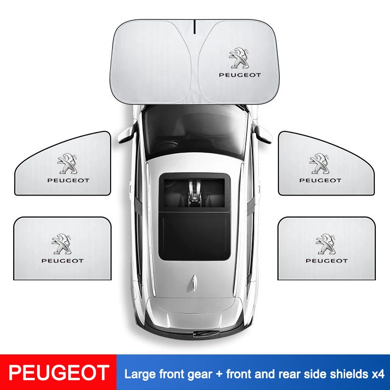 Car UV Protection Privacy Front Rear Side Windshield Window Sunshade For Peugeot 206 307 308 3008 207 208 407 508 2008 5008 107