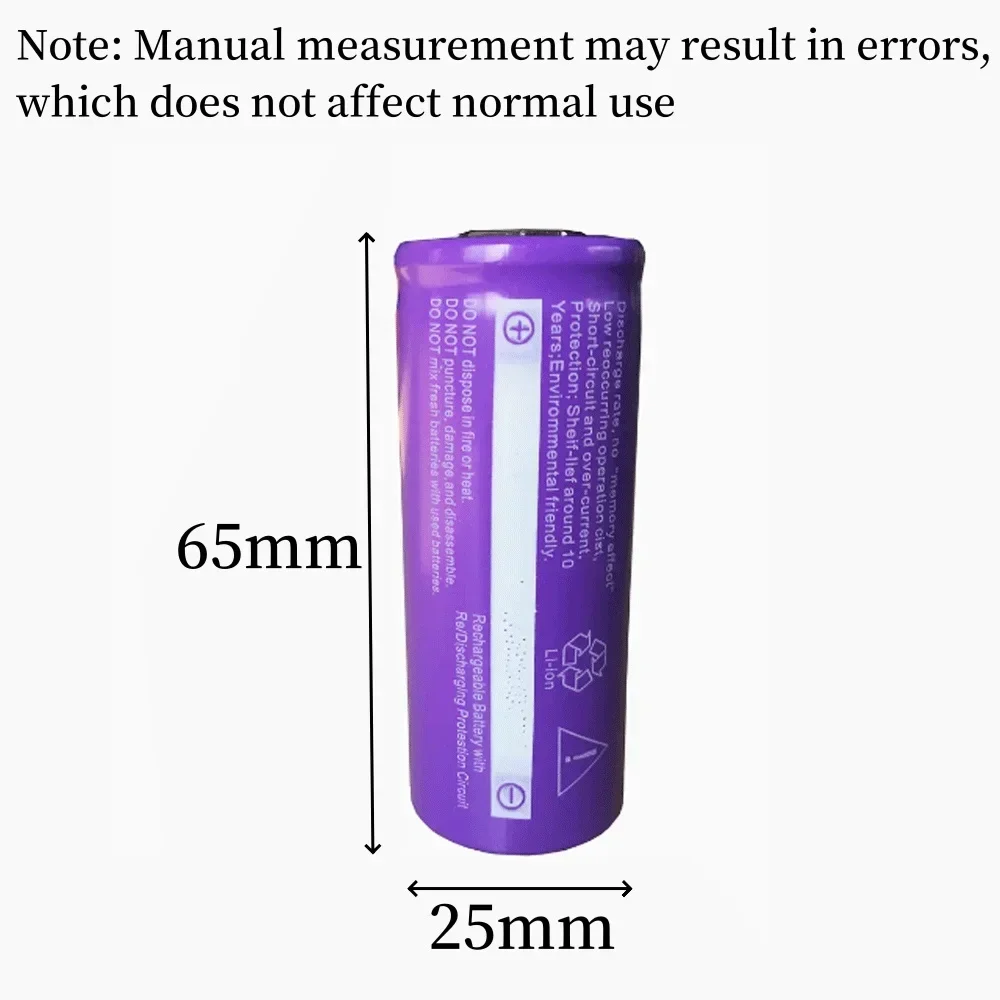 8800mAh 100% rechargeable 26650 3.7V lithium ion battery for LED flashlight, high quality.
